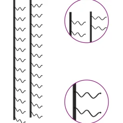vidaXL Wijnrek voor 24 flessen wandmontage ijzer zwart