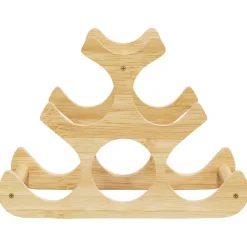 vidaXL Wijnrek voor 6 flessen 35x18x25,5 cm bamboe