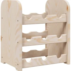 vidaXL Wijnrek 33x25x37 cm massief grenenhout