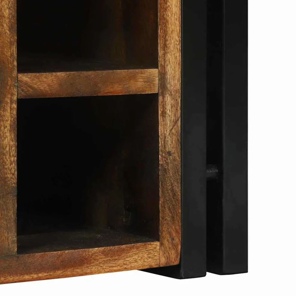 vidaXL Wijnrek 35 x 35 x 39 cm Massief Gerecycled Hout