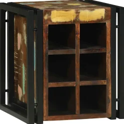 vidaXL Wijnrek 35 x 35 x 39 cm Massief Gerecycled Hout