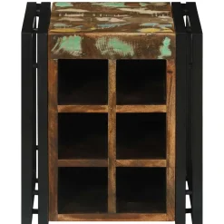 vidaXL Wijnrek 35 x 35 x 39 cm Massief Gerecycled Hout