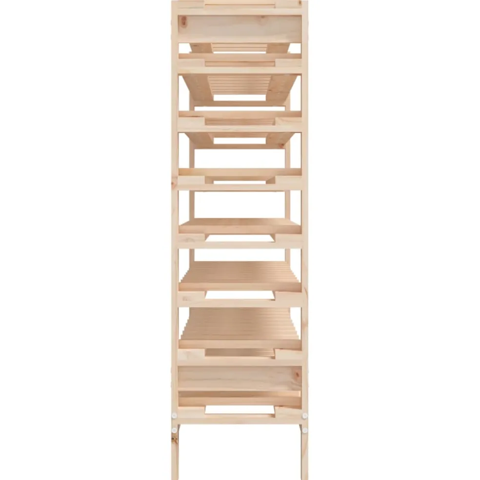 vidaXL Wijnrek 109,5x30x107,5 cm massief grenenhout