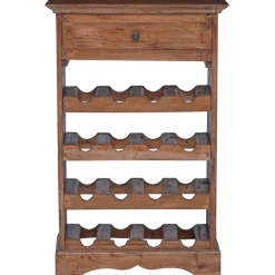 vidaXL Wijnrek 55 x 23 x 85 cm Massief Mahoniehout