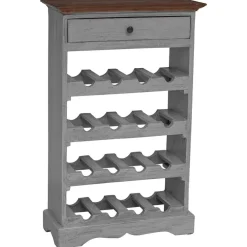vidaXL Wijnrek 55x23x85 cm massief mahoniehout
