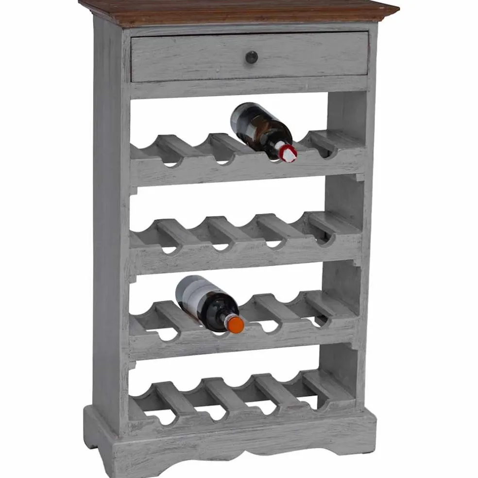 vidaXL Wijnrek 55x23x85 cm massief mahoniehout