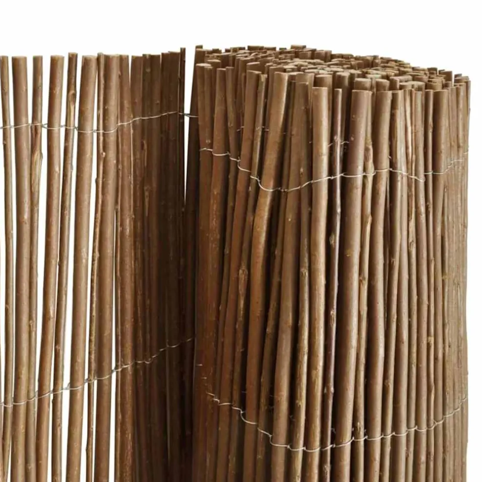 vidaXL Wilgen Schutting 120 x 300 cm Wilg Naturel