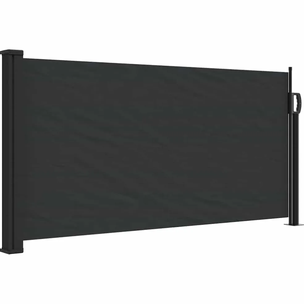 vidaXL Windscherm uittrekbaar 100x300 cm zwart