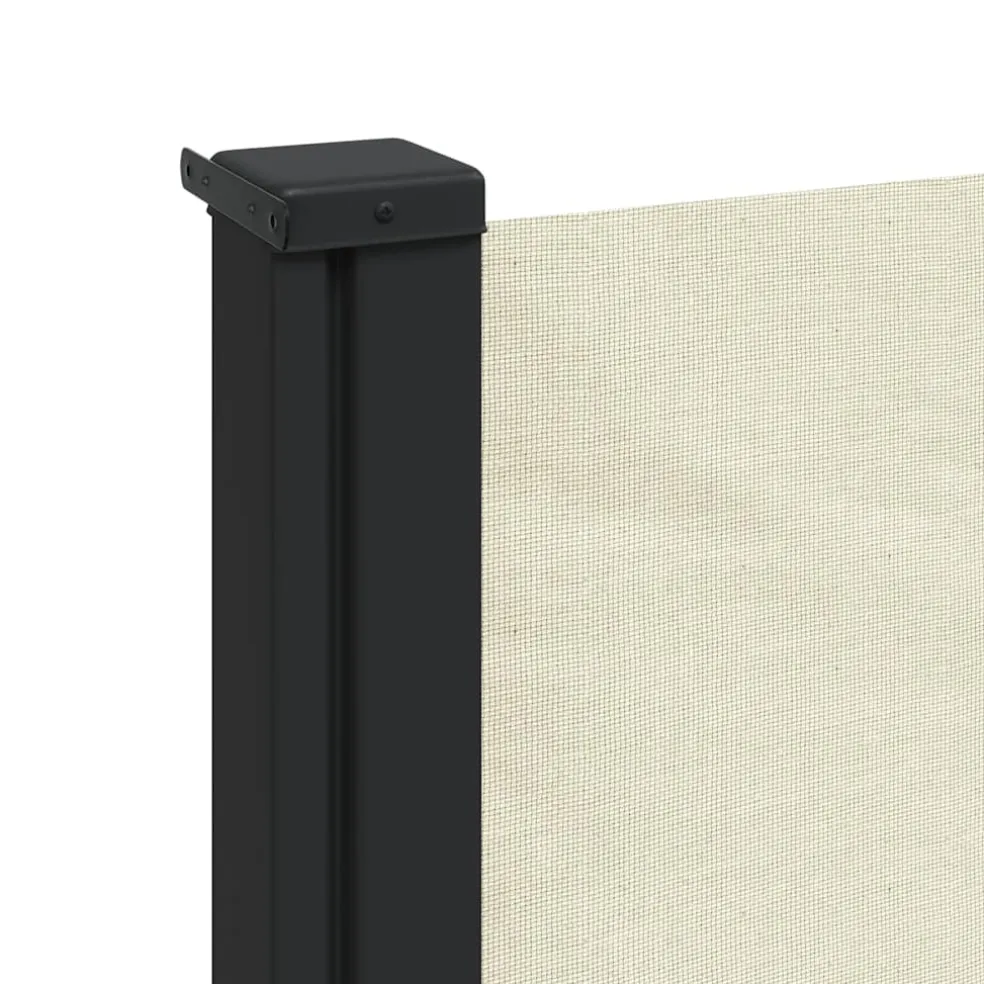 vidaXL Windscherm uittrekbaar 100x300 cm crèmekleurig