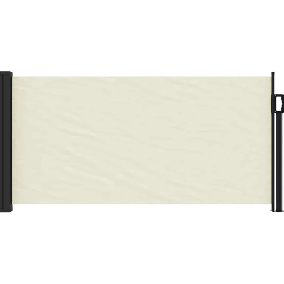 vidaXL Windscherm uittrekbaar 100x300 cm crèmekleurig