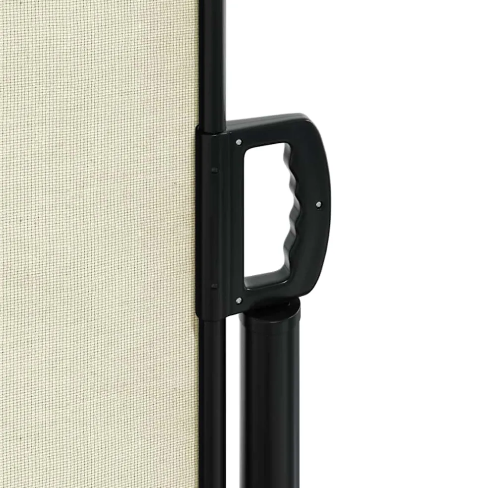 vidaXL Windscherm uittrekbaar 100x300 cm crèmekleurig