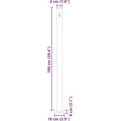 vidaXL Wind-/zonnescherm uittrekbaar 160x300 cm zwart