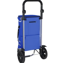 vidaXL Winkel trolley Blauw 36,5 x 46,5 x 100,5 cm Oxford stof