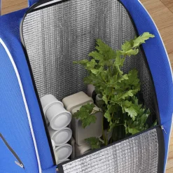 vidaXL Winkel trolley Blauw 36,5 x 46,5 x 100,5 cm Oxford stof