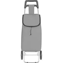 vidaXL Winkel trolley Grijs 35 x 28 x 92 cm Oxford stof