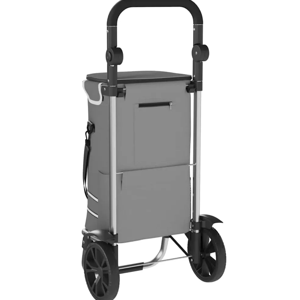 vidaXL Winkel trolley Grijs 36,5 x 46,5 x 100,5 cm Oxford stof