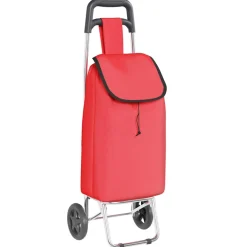 vidaXL Winkel trolley Rood 35 x 28 x 92 cm Oxford stof