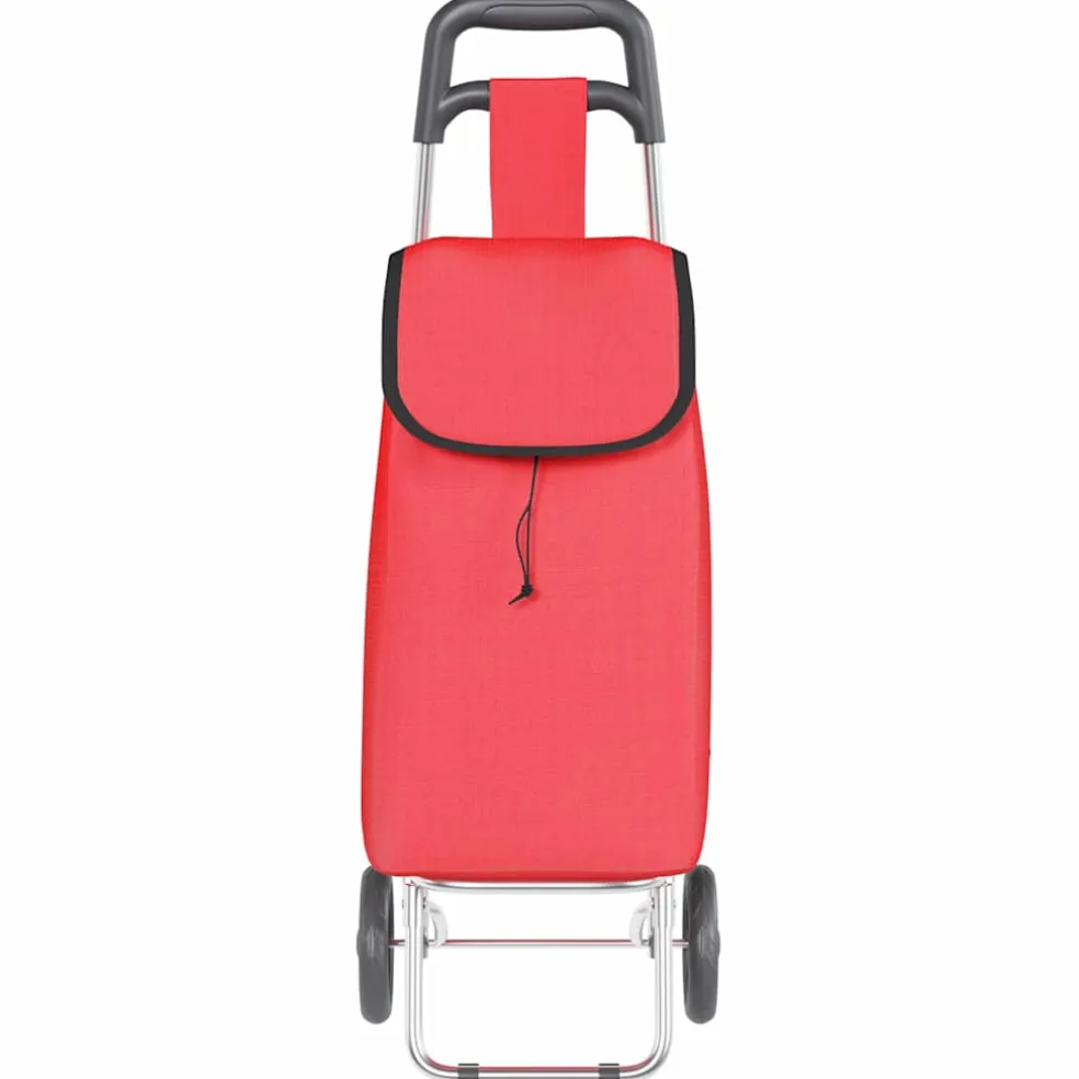 vidaXL Winkel trolley Rood 35 x 28 x 92 cm Oxford stof