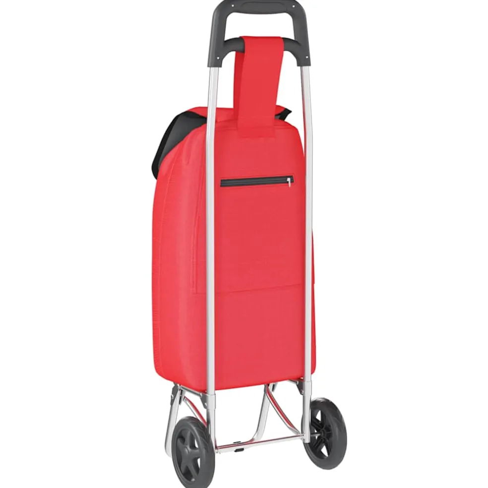 vidaXL Winkel trolley Rood 35 x 28 x 92 cm Oxford stof