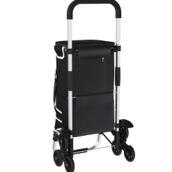 vidaXL Winkel trolley 1 Zwart 47 x 39 x 100,5 cm Oxford stof