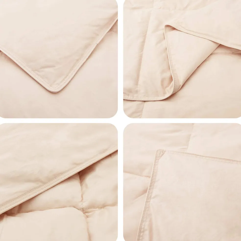 vidaXL Winter dekbed Beige 135 x 200 cm 100% Natuurlijke Kapok