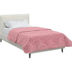 vidaXL Winter Dekbed 135 x 200 cm Winter Roze Ademend