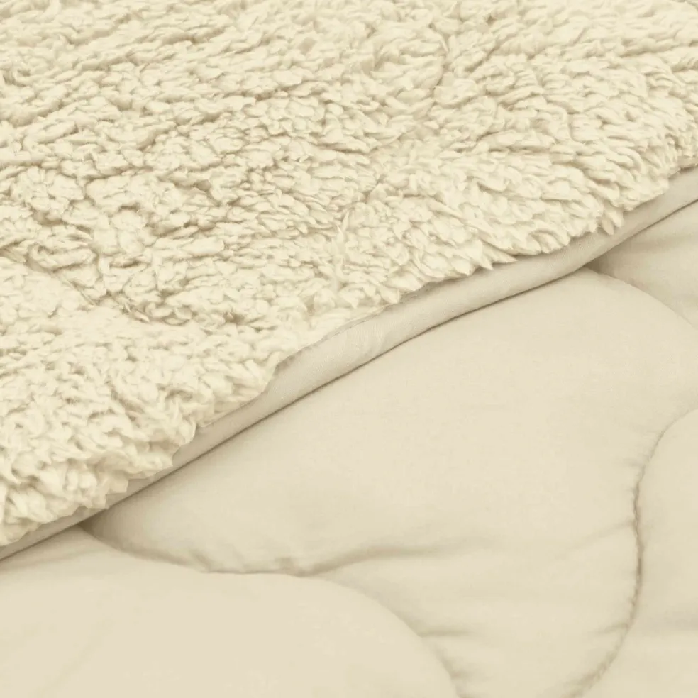 vidaXL Winter Dekbed 135 x 200 cm Winter Crème Ademend