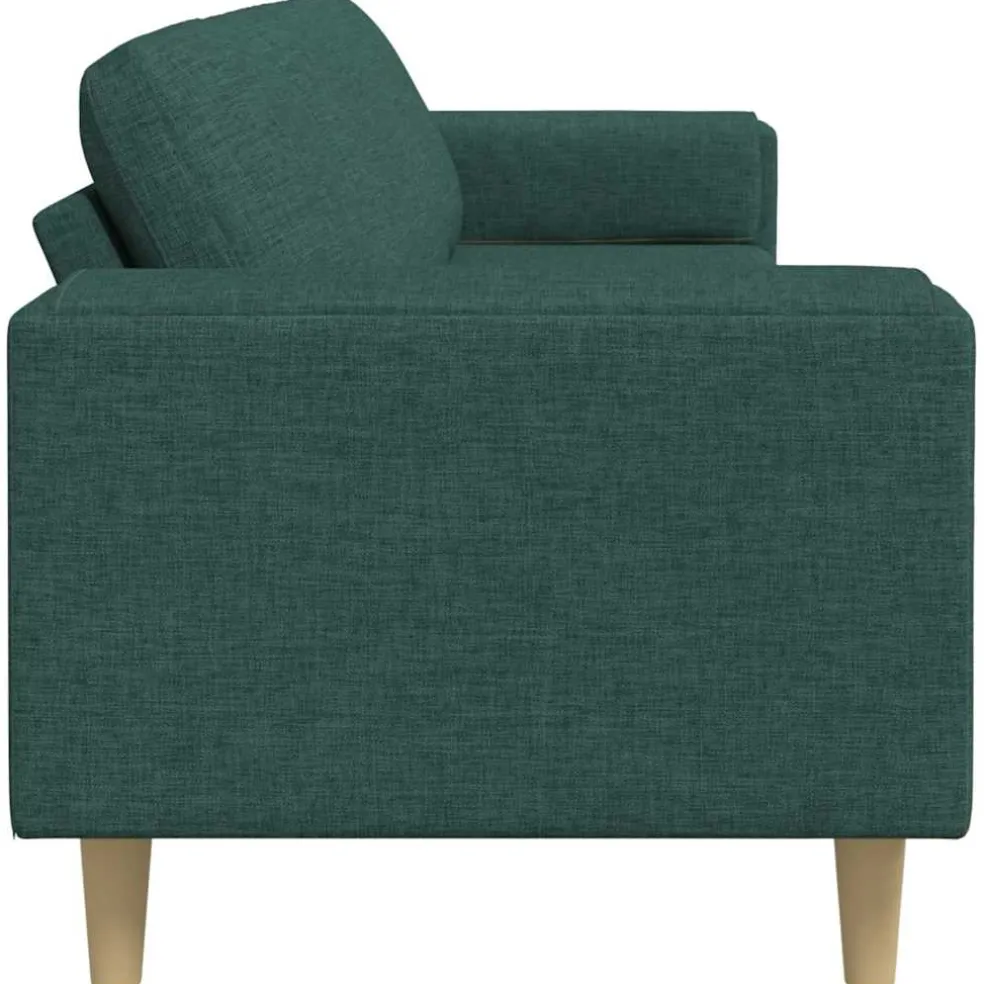 vidaXL Woonkamer Bank Donkergroen 250 x 77 x 76 cm Polyester