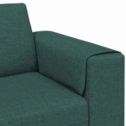 vidaXL Woonkamer Bank Donkergroen 250 x 77 x 76 cm Polyester