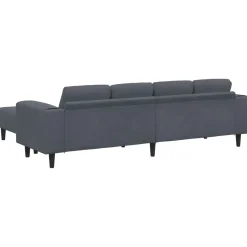 vidaXL Woonkamer Bank 3 st Donkergrijs