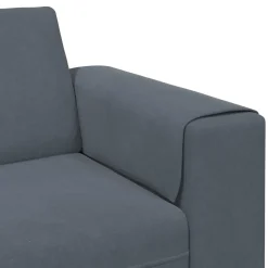 vidaXL Woonkamer Bank 3 st Donkergrijs