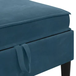 vidaXL Woonkamer Meubelset 5 st Blauw Fluweel