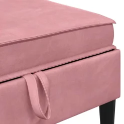 vidaXL Woonkamer Meubelset 5 st Roze Fluweel