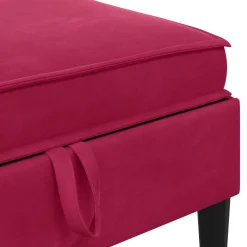 vidaXL Woonkamer Meubelset 5 st Wijnrood Fluweel