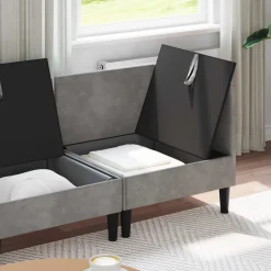 vidaXL Woonkamer Meubelset 6 st Roze Fluweel