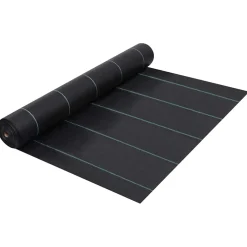 vidaXL Worteldoek 1x10 m PP zwart