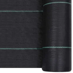 vidaXL Worteldoek 1x10 m PP zwart