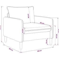 vidaXL XL fauteuil Wit Bouclé
