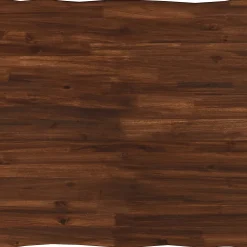 vidaXL 60 x 55 x 75 cm Massief Acaciahout Donkerbruin en Wit