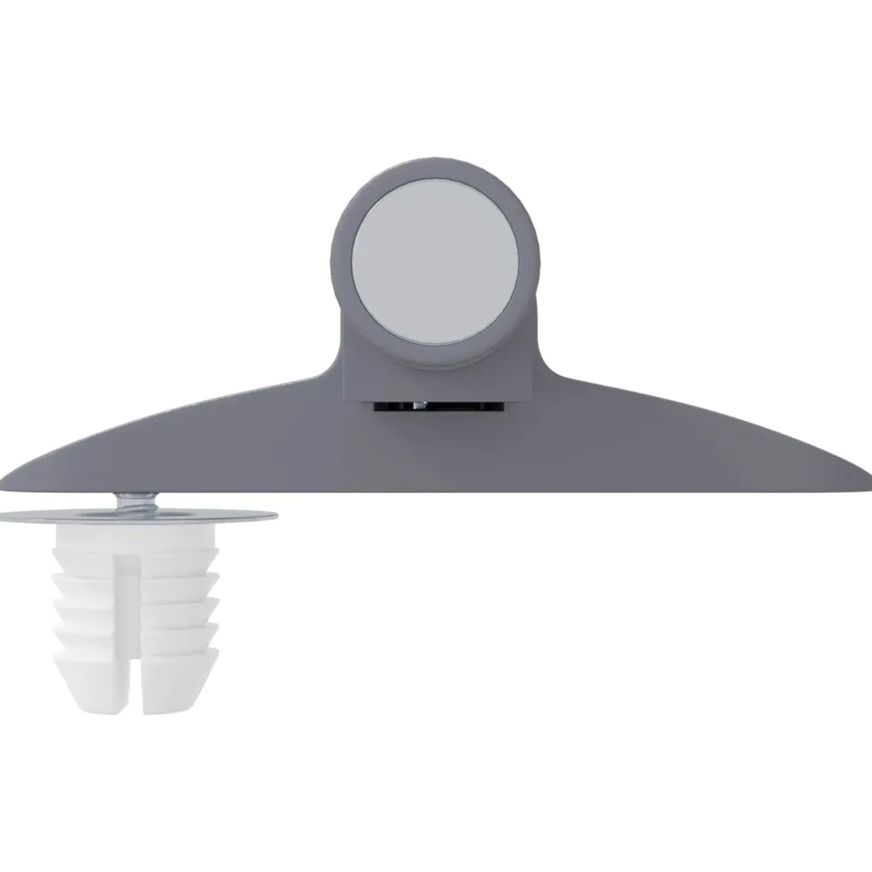 vidaXL Zachte Sluitdempers 2 st Grijs 125 x 47 x 15 mm PP