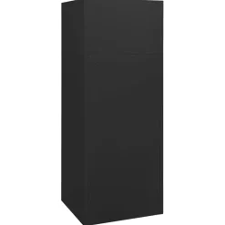 vidaXL Zadelkast 53x53x140 cm staal antracietkleurig