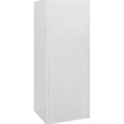 vidaXL Zadelkast 53x53x140 cm staal lichtgrijs