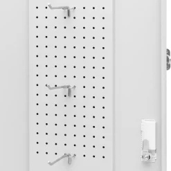 vidaXL Zadelkast 53x53x140 cm staal lichtgrijs