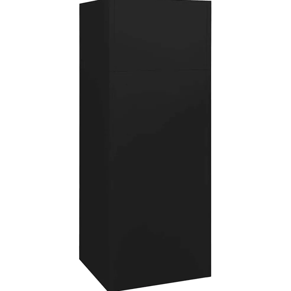 vidaXL Zadelkast 53x53x140 cm staal zwart