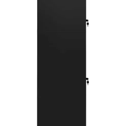 vidaXL Zadelkast 53x53x140 cm staal zwart
