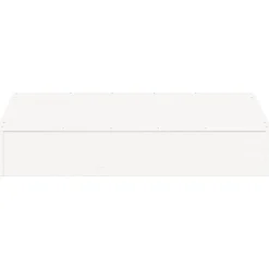 vidaXL Zandbak met deksel 111x111x19,5 cm massief grenenhout wit
