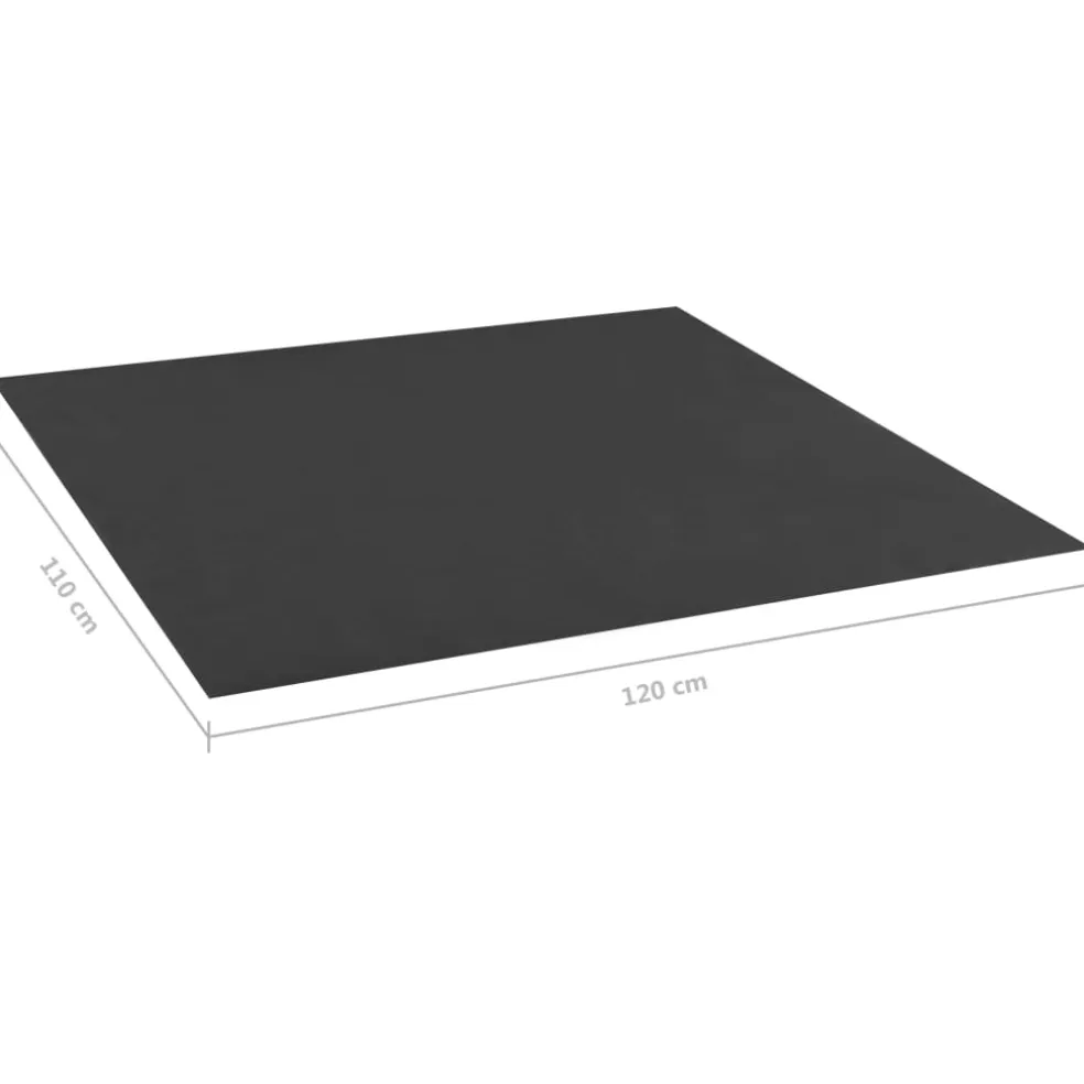 vidaXL Zandbakvoering 120x110 cm zwart