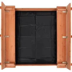 vidaXL Zandbak 95x90x15 cm vurenhout
