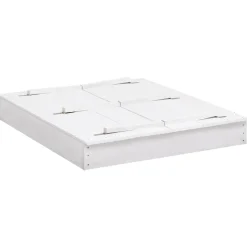 vidaXL Zandbak 95x90x15 cm vurenhout wit