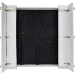 vidaXL Zandbak 95x90x15 cm vurenhout wit